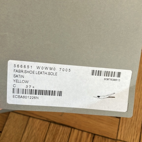 Balenciaga Knife logo-embellished satin point-toe flats - size 37.5 - Picture 7 of 15